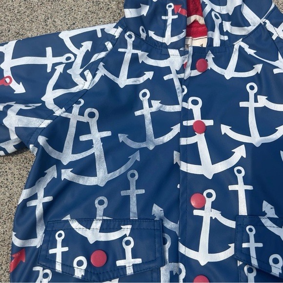 🍭Hatley rain jacket Baby Anchors 18 To 24 Months Toddler C2-006 - Picture 6 of 6